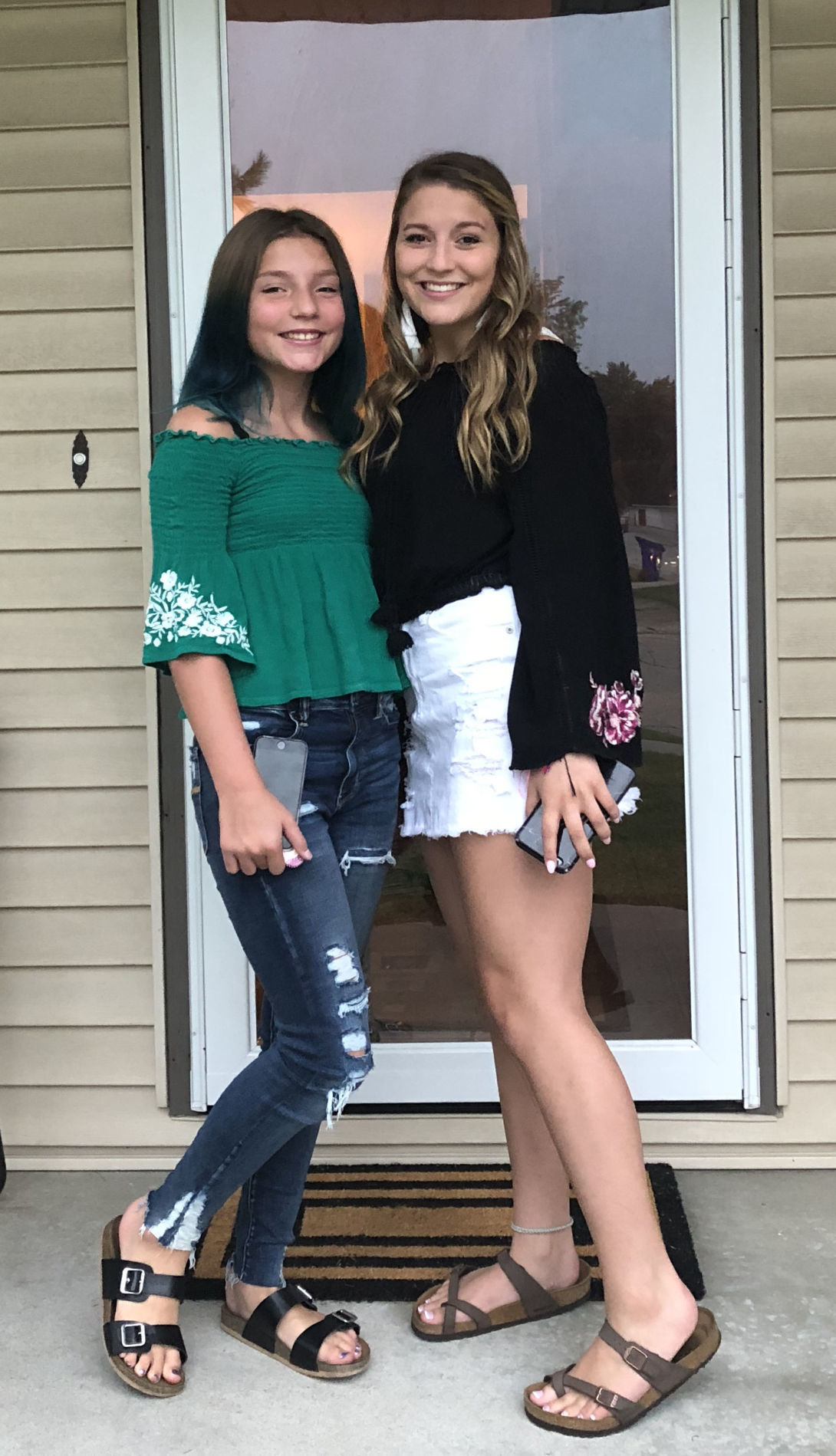 Kayleigh and Kelcie's first day
